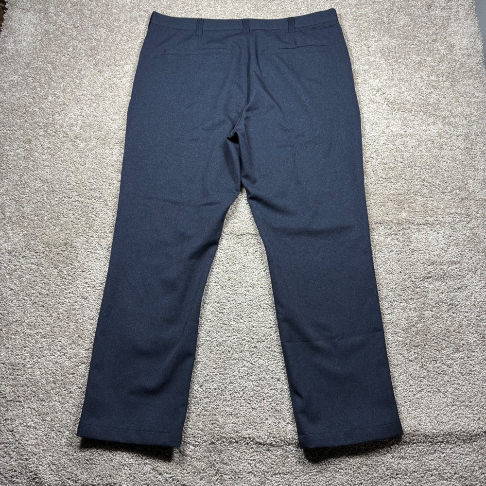 Bluffworks Gramercy Regular Fit Pants Mens 36x32 Navy Blue Travel Chinos Stretch